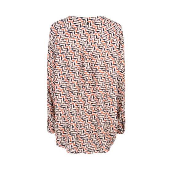 Lieblingsstück Alloverprint-Bluse mit Rundhalsausschnitt Fabrikladen