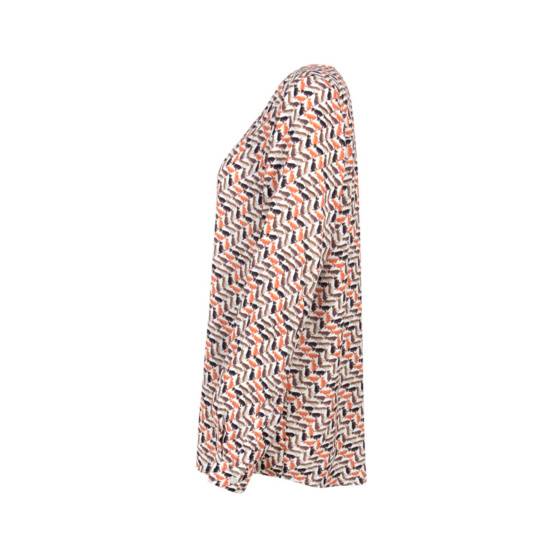 Lieblingsstück Alloverprint-Bluse mit Rundhalsausschnitt Fabrikladen