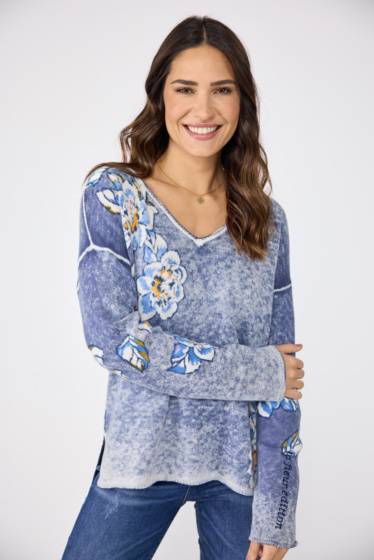 Lieblingsstück Pullover Insideout-Blumenprint Rabatte dieses Monats