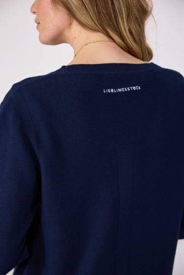 Lieblingsstück durchgeknöpfte V-Ausschnitt-Jacke Basic 2025