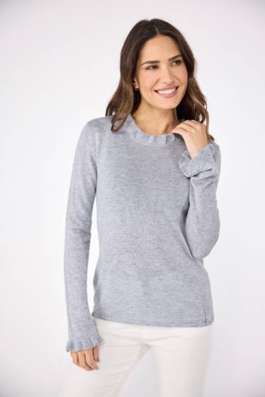 Lieblingsstück Pullover mit Rüschen-Details am Ausschnitt Hotsell