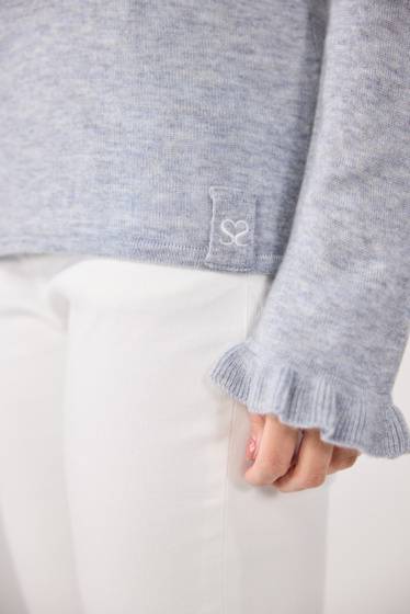 Lieblingsstück Pullover mit Rüschen-Details am Ausschnitt Hotsell