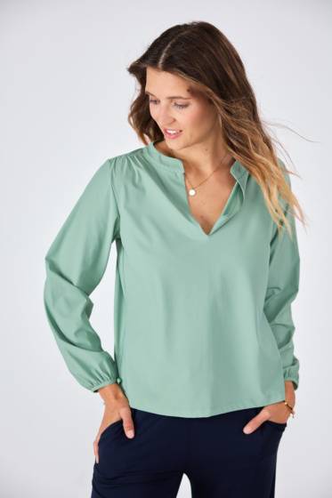 Lieblingsstück Bluse mit Bindebändern am Arm Günstig kaufen