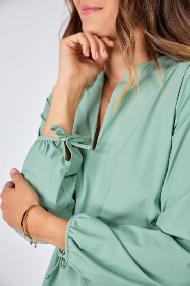 Lieblingsstück Bluse mit Bindebändern am Arm Günstig kaufen