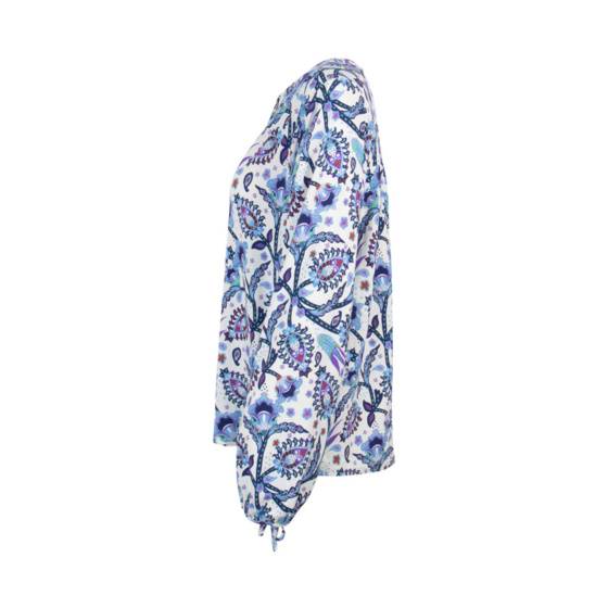 Lieblingsstück Print Bluse mit Bindebändern am Arm Flash Sale