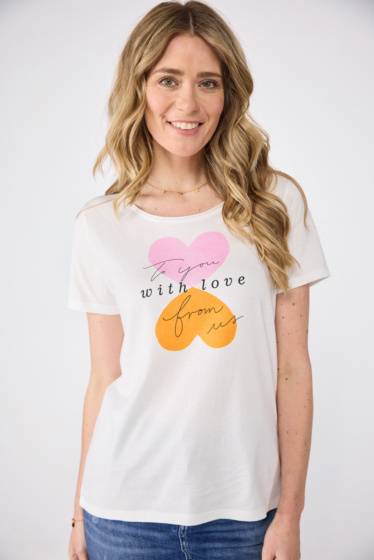 Lieblingsstück Shirt mit Herz-Frontmotivprint Preisnachlass