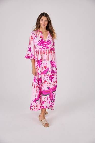 Lieblingsstück 3/4 Arm Kleid mit floralem Print Vatertagsangebot