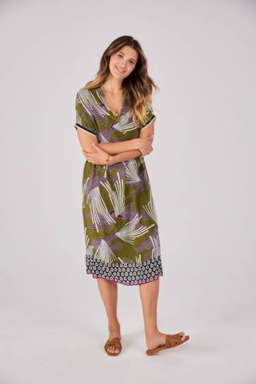 Lieblingsstück Halbarmkleid mit Bordüre Lagerräumung