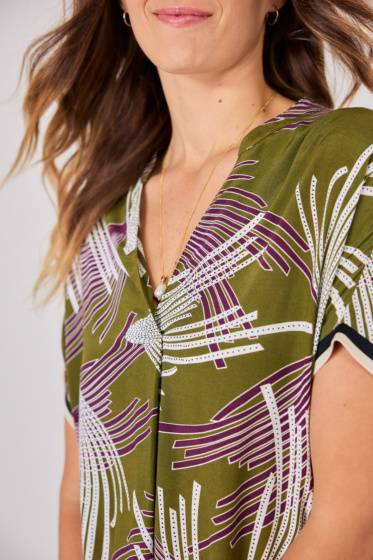 Lieblingsstück Halbarmkleid mit Bordüre Lagerräumung