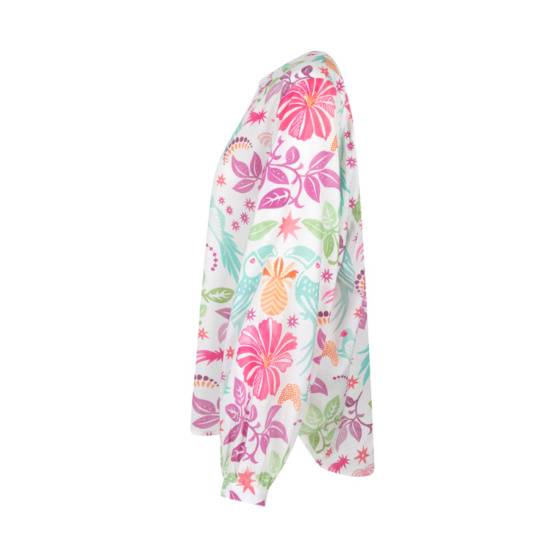 Lieblingsstück Bluse mit Puffärmel und Paradise Print Blitzangebot