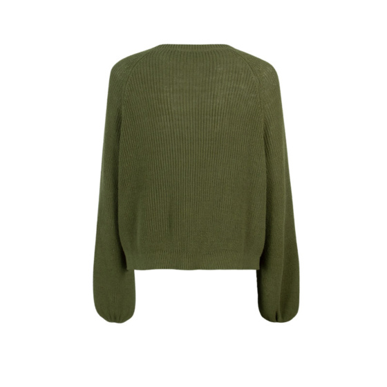 Lieblingsstück Strickjacke mit Puffarm und Rippenstruktur Riesige Ersparnisse