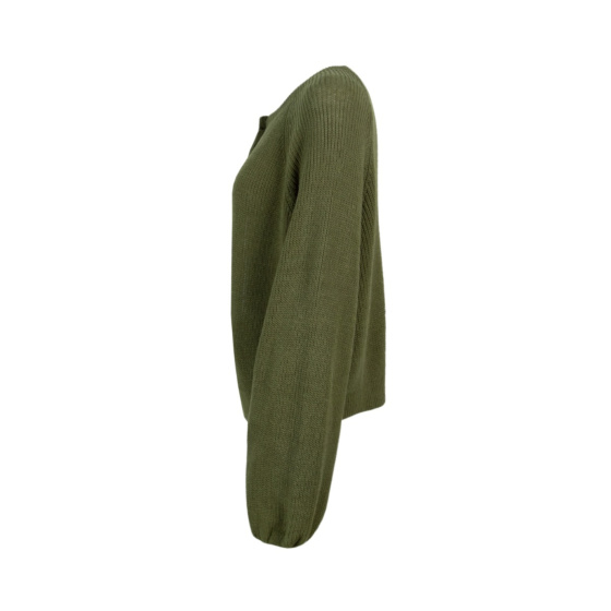 Lieblingsstück Strickjacke mit Puffarm und Rippenstruktur Riesige Ersparnisse