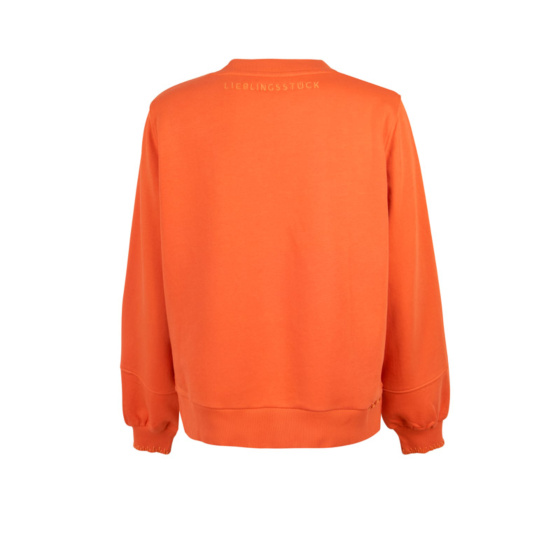 Lieblingsstück Sweatshirt mit Peace Stickerei Letzter Tag