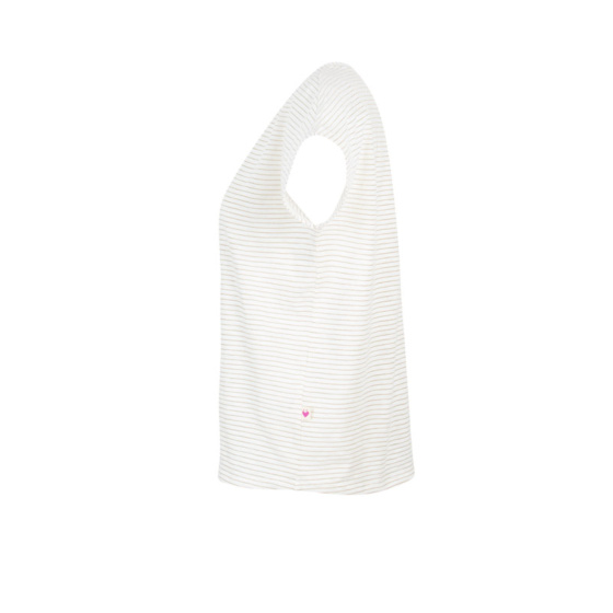 Lieblingsstück Gestreiftes T-Shirt mit V-Ausschnitt Bis zu 60% Rabatt