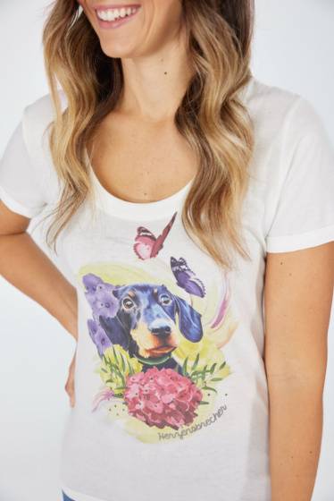 Lieblingsstück T-Shirt mit Frontmotiv Dackel Begrenzt auf 3 Tage