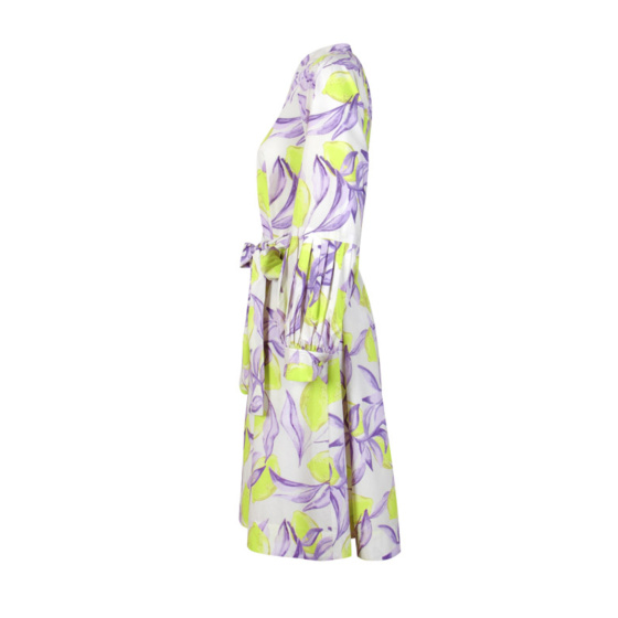 Lieblingsstück Durchgeknöpftes Kleid mit Lemon Print Black Friday Preise