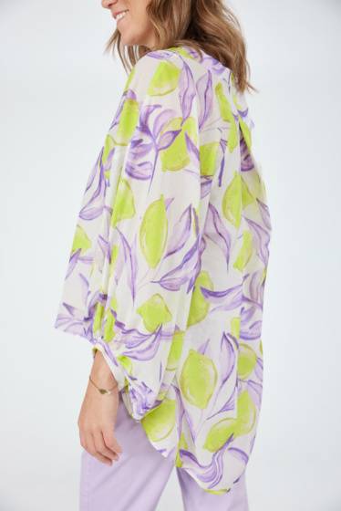Lieblingsstück Bluse mit Stehkragen und Lemon Print Hotsell