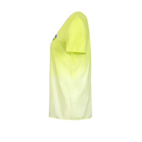 Lieblingsstück Kurzarm T-Shirt mit kleinem Zitronenmotiv Fabrikverkauf