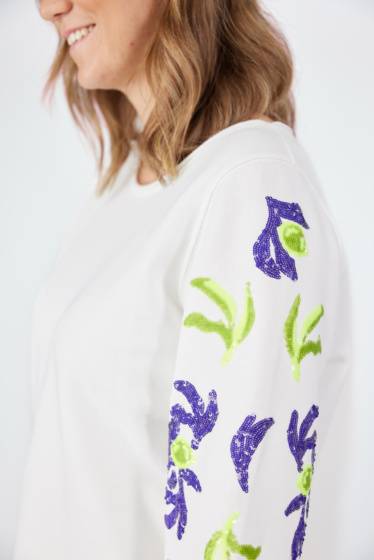 Lieblingsstück Sweatshirt mit Pailletten Motiv Meist gekauft