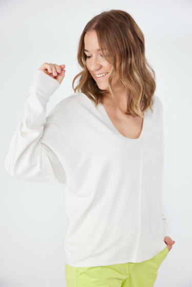 Lieblingsstück Pullover mit Mittelnaht und Cut Out Kostenloser Versand