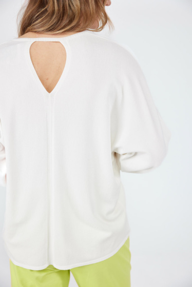 Lieblingsstück Pullover mit Mittelnaht und Cut Out Kostenloser Versand