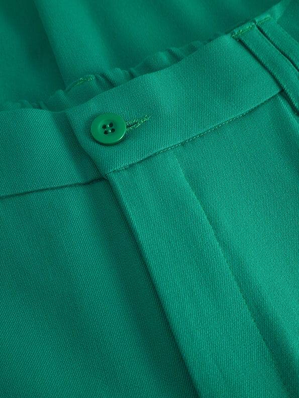 ﻿Mademoiselle YéYé Bundfaltenhose schmal zulaufend aus Gabardine Vierteljährliche Förderung