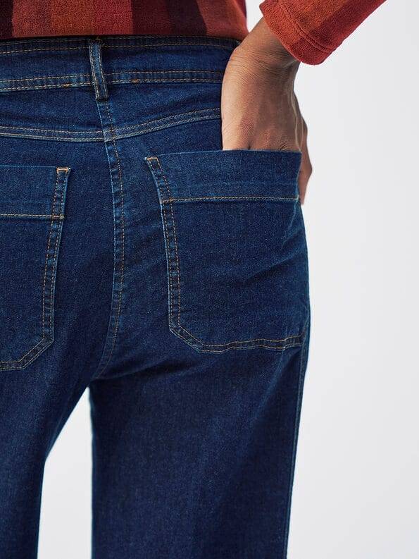 Mademoiselle YéYé Jeans Hose mit breitem Saumaufschlag aus Bio-Baumwolle Super Rabatt