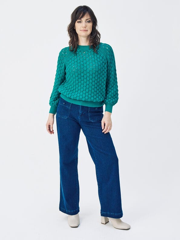 Mademoiselle YéYé Jeans Hose mit aufgesetzten Taschen aus Bio-Baumwolle 50% Rabatt mit kostenlosem Versand