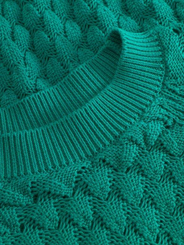 Mademoiselle YéYé Grobstrick Pullover aus Bio-Baumwolle Kostenloser Versand international