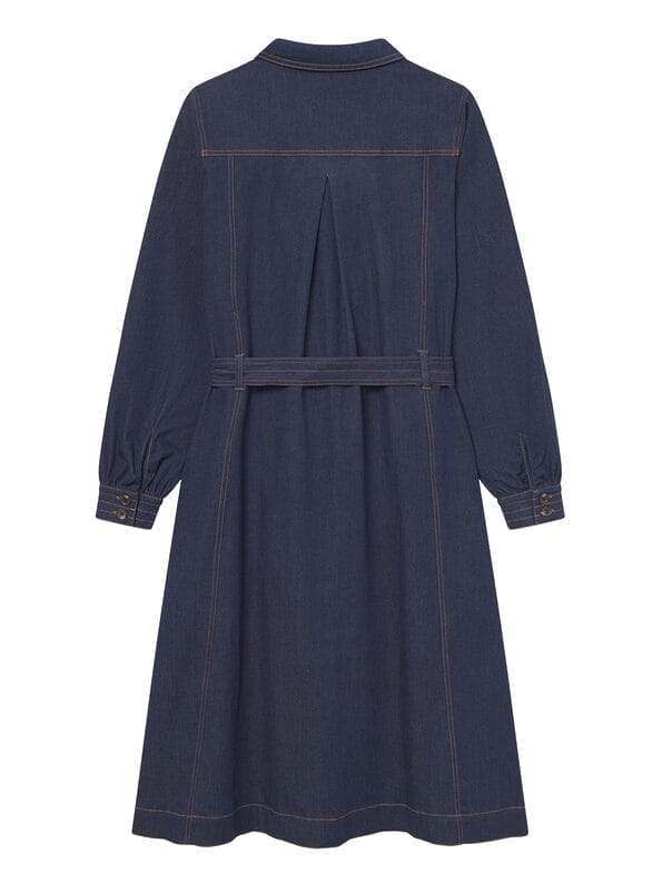 Mademoiselle YéYé Jeans Kleid mit Bindeband aus Bio-Baumwolle Begrenzt auf 3 Tage