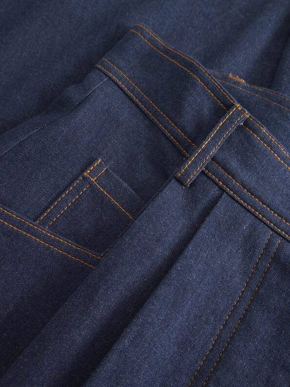 Mademoiselle YéYé Jeans Palazzo Hose mit Bundfalten aus Bio-Baumwolle Im Verkauf