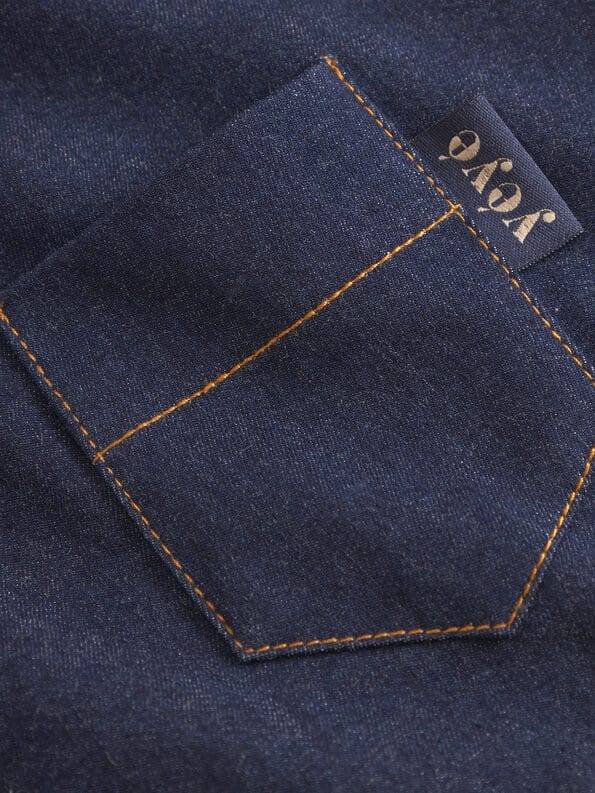 Mademoiselle YéYé Jeans Weste mit aufgesetzter Tasche aus Bio-Baumwolle zollfrei