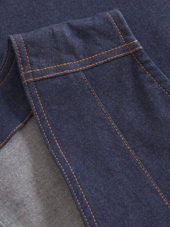 Mademoiselle YéYé Jeans Weste mit aufgesetzter Tasche aus Bio-Baumwolle zollfrei