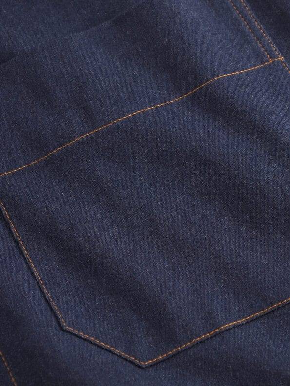 Mademoiselle YéYé Jeans Pinafore-Kleid mit Reißverschluss aus Bio-Baumwolle Online