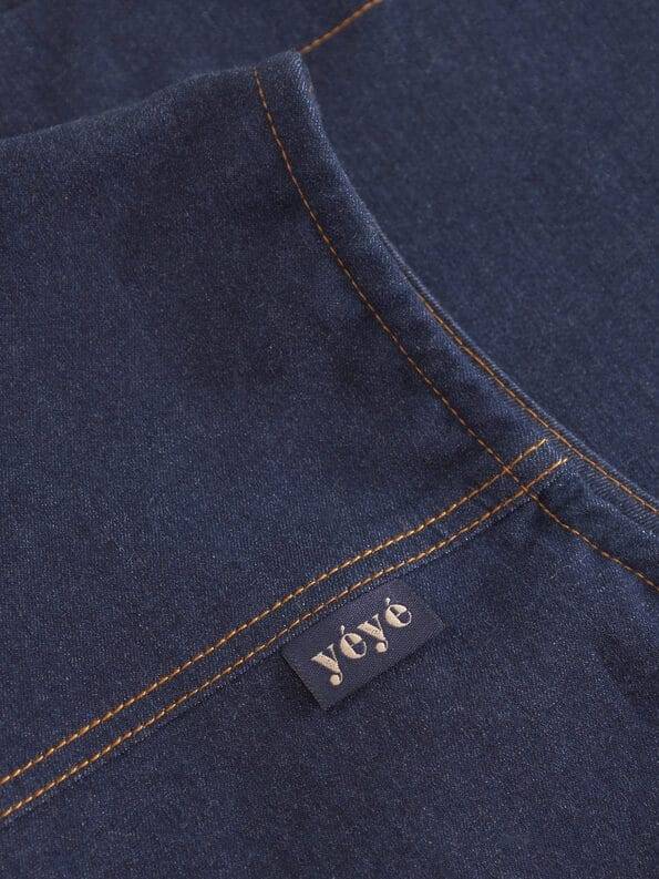 Mademoiselle YéYé Jeans Pinafore-Kleid mit Reißverschluss aus Bio-Baumwolle Online