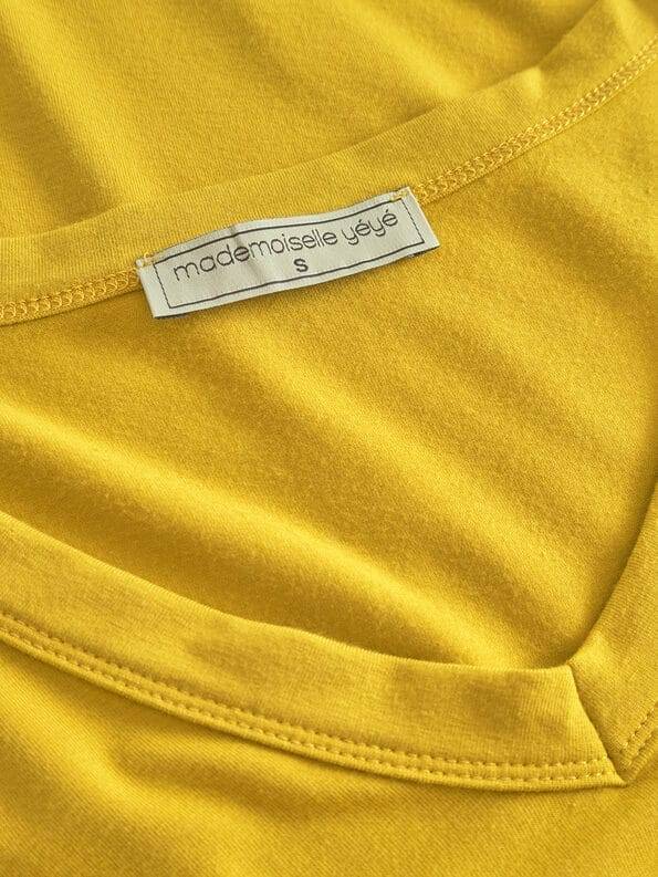 Mademoiselle YéYé Longsleeve mit V-Ausschnitt aus Ecovero by Lenzing Verkauf