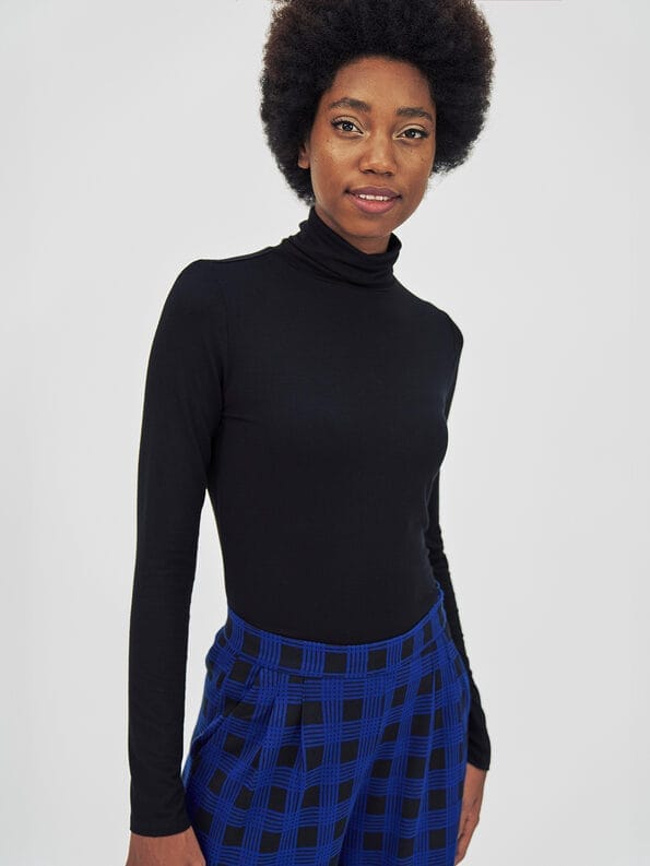 Mademoiselle YéYé Jersey Rollkragen aus Ecovero by Lenzing im Angebot