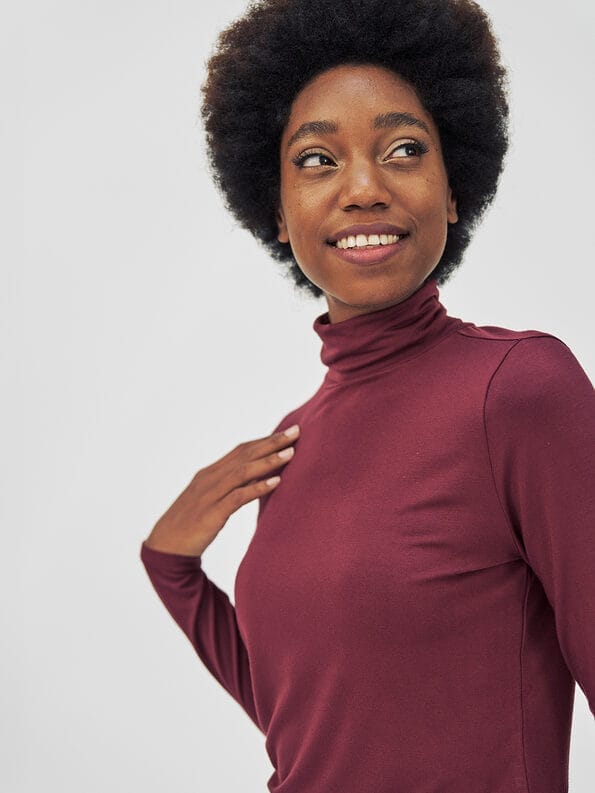 Mademoiselle YéYé Jersey Rollkragen aus Ecovero by Lenzing Sonderangebot