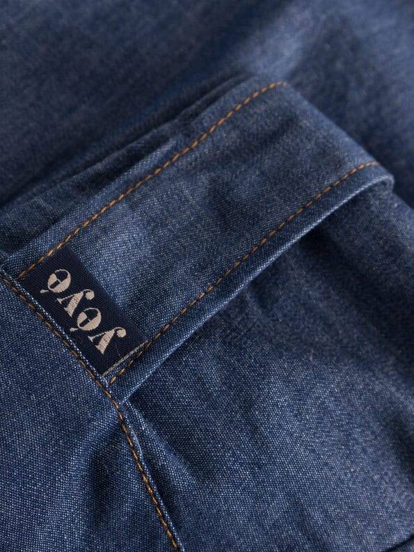 Mademoiselle YéYé Jeans Short mit weitem Bein aus Bio-Baumwolle Flash Sale