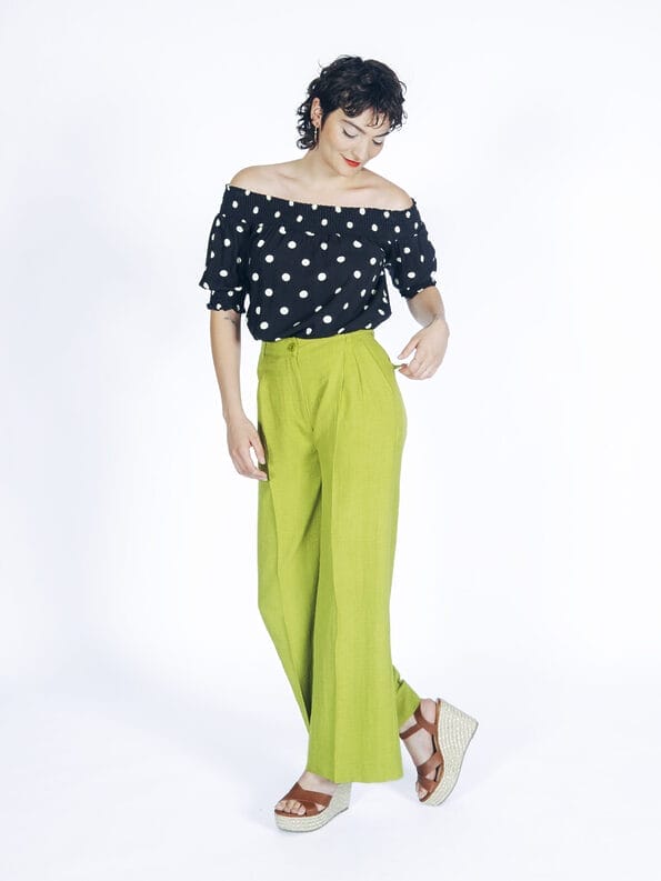 Mademoiselle YéYé Schulterfreie Bluse aus EcoVero by Lenzing Online Shopping