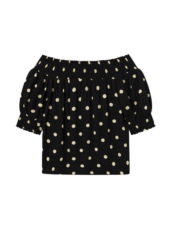 Mademoiselle YéYé Schulterfreie Bluse aus EcoVero by Lenzing Online Shopping