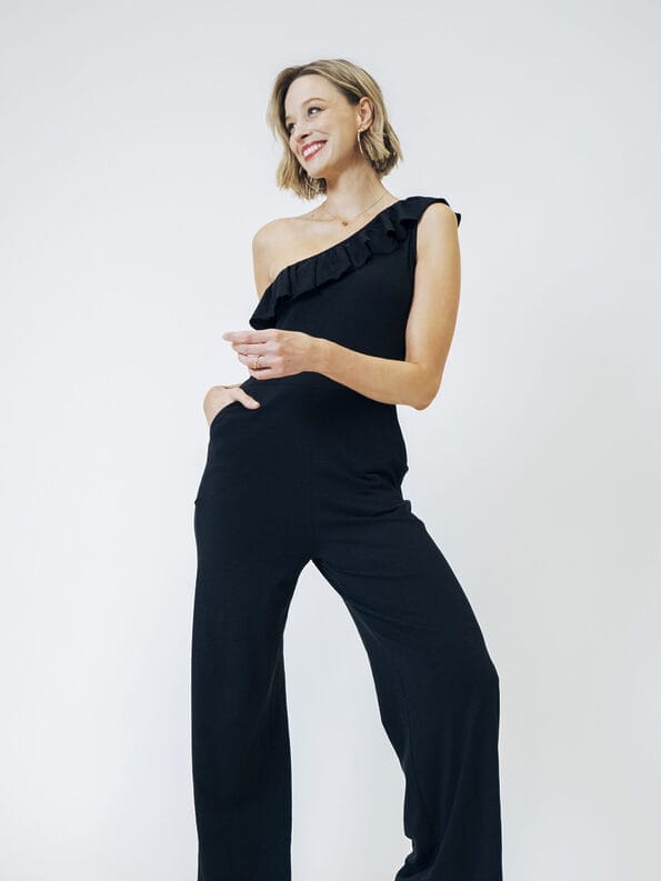 Mademoiselle YéYé One Shoulder Jersey Jumpsuit aus Bio-Baumwolle Jubiläumsangebot