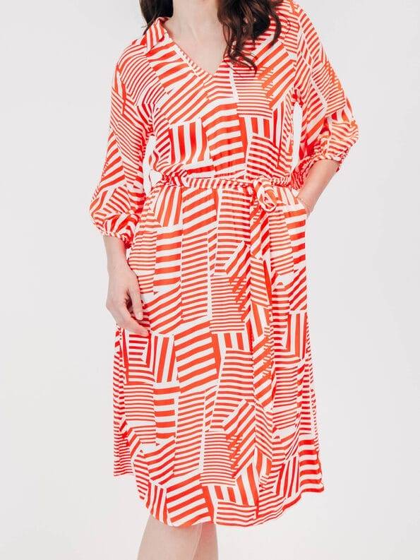 Mademoiselle YéYé Kleid mit V-Ausschnitt aus EcoVero by Lenzing Neuheiten