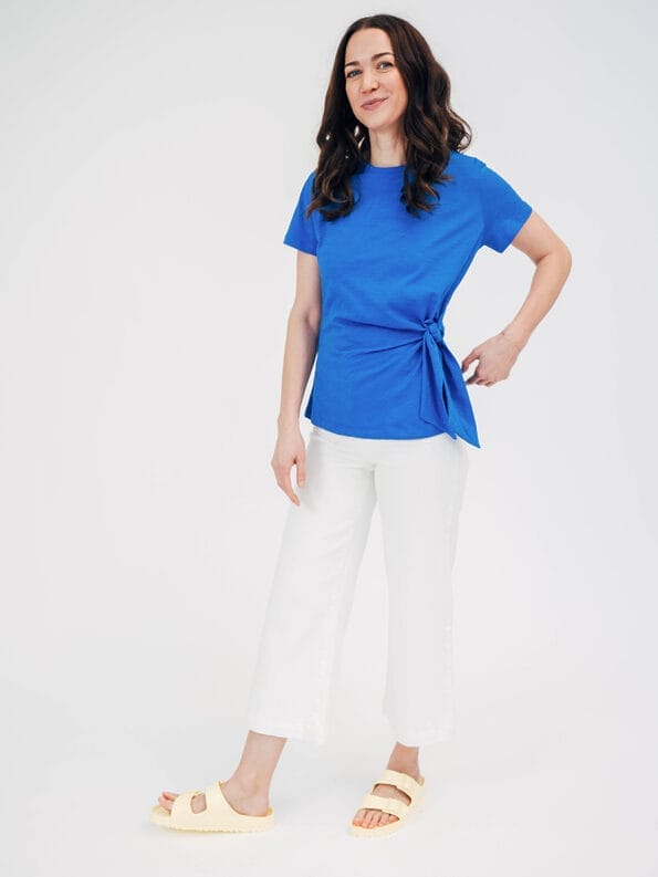 Mademoiselle YéYé Shirt mit Knotendetail aus Bio-Baumwolle Kauf eins, bekomm eins gratis