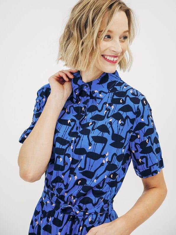 Mademoiselle YéYé Hemdblusenkleid aus EcoVero by Lenzing Tiefpreis