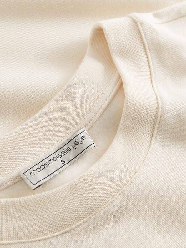 Mademoiselle YéYé Kurzarm Sweater aus Bio-Baumwolle Riesige Rabatte