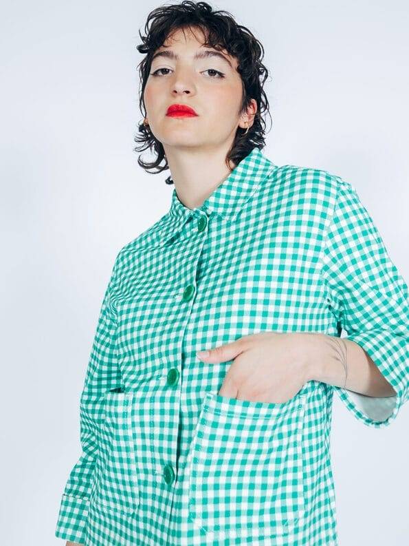 Mademoiselle YéYé Verkürzte Jacke aus Baumwolle Clearance-Verkauf