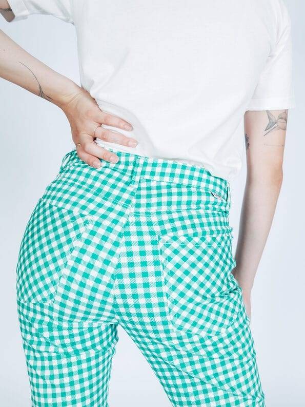 Mademoiselle YéYé Kickflare Hose aus Baumwolle Kostenloser Versand international