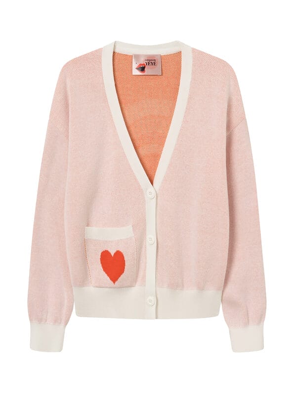 Mademoiselle YéYé Strickjacke mit V-Ausschnitt aus Bio-Baumwolle Im Verkauf