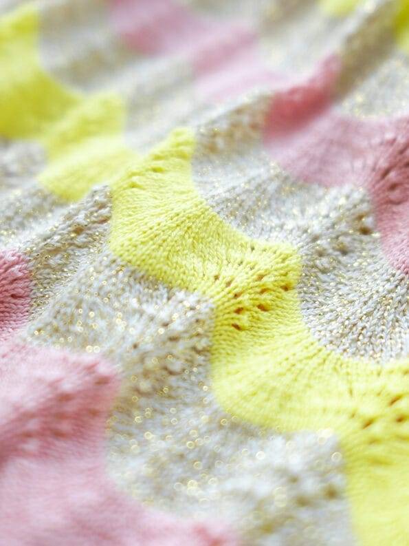 Mademoiselle YéYé Ajour Stricktop aus Bio-Baumwolle mit Lurex Verkauf